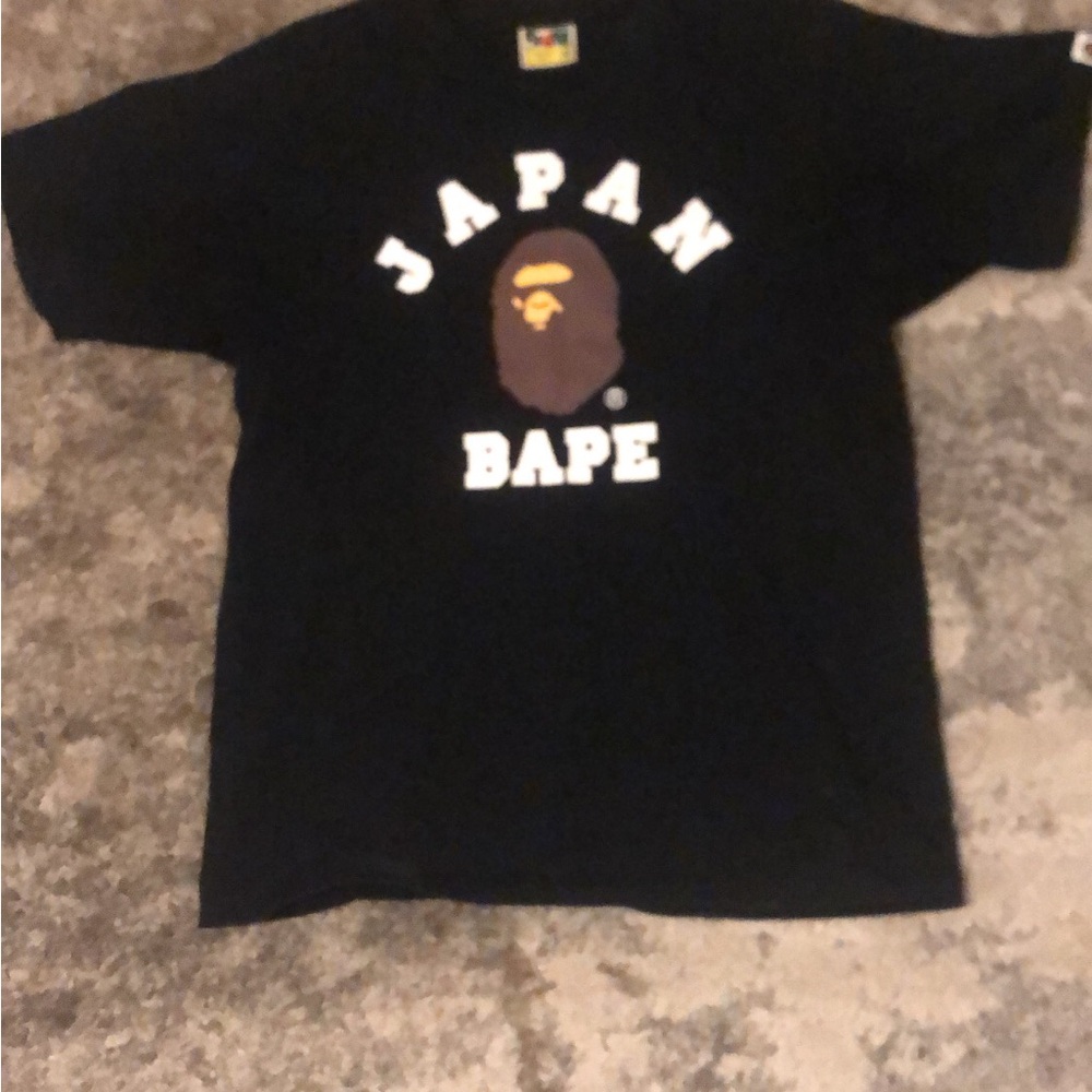 Bape Black Tee with Iconic Logo